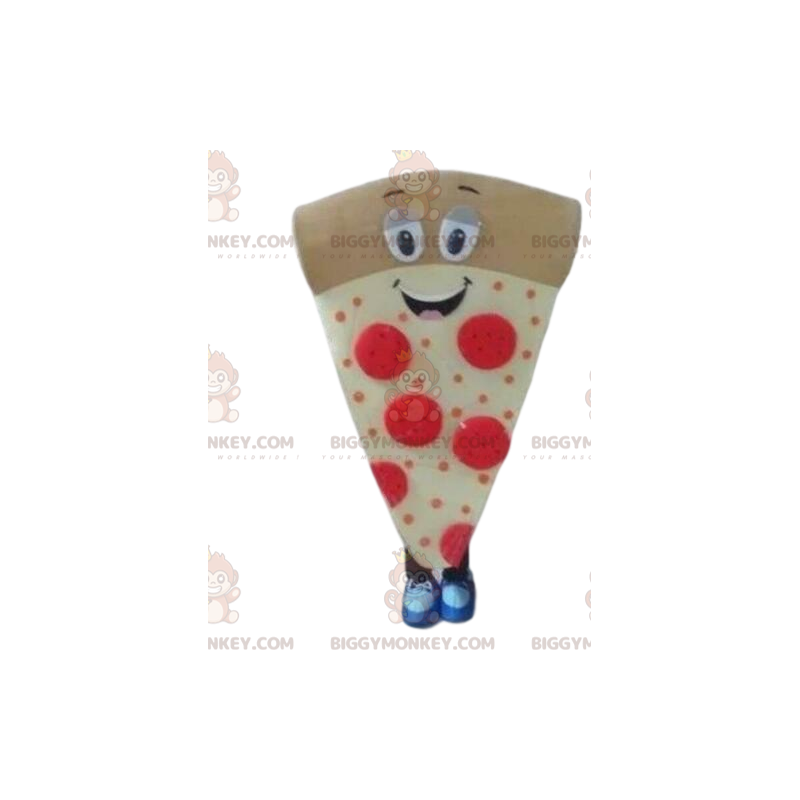 Fato de mascote de fatia de pizza BIGGYMONKEY™, fantasia de