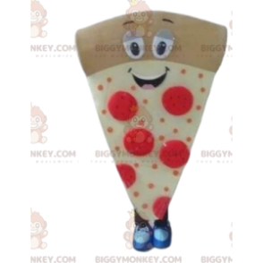 Pizza slice BIGGYMONKEY™ mascot costume, pizza costume, pizza