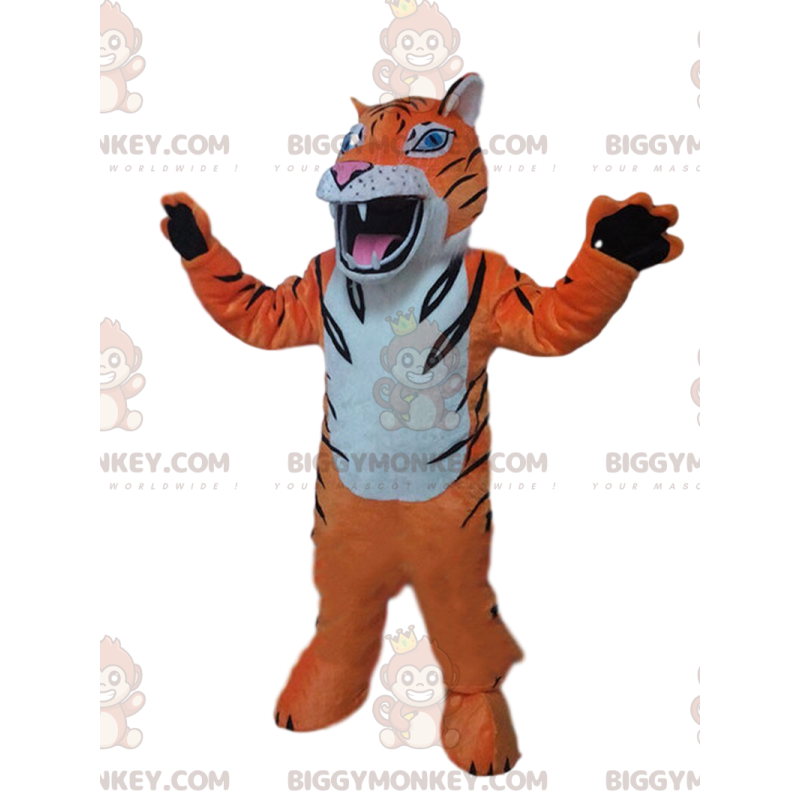 Disfraz de mascota tigre feroz BIGGYMONKEY™, disfraz felino