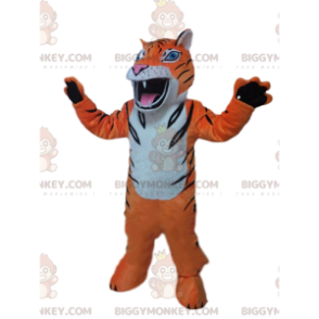 Costume da mascotte BIGGYMONKEY™ da tigre feroce, costume da