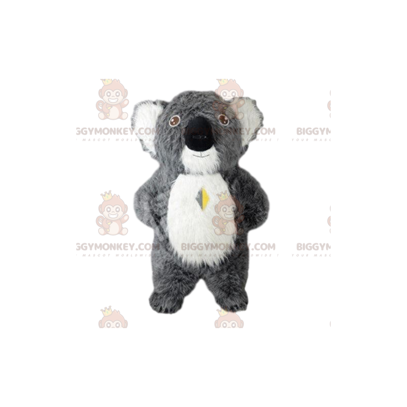 Traje de mascota BIGGYMONKEY™ de koala gris, traje de