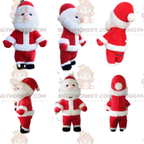 Costume de mascotte BIGGYMONKEY™ de Père-Noël, costume de Noël