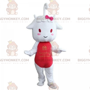 Traje de mascote Cow BIGGYMONKEY™, fantasia de menina, fantasia