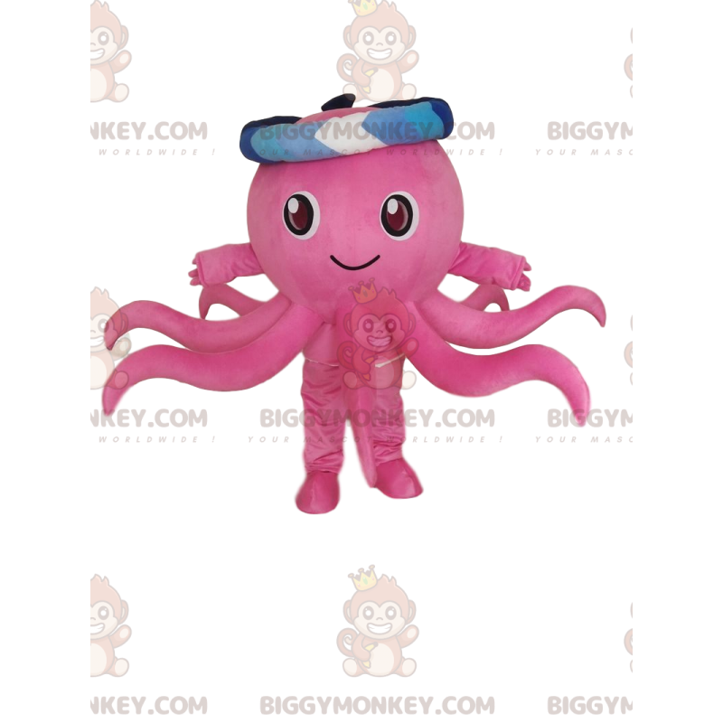Costume de mascotte BIGGYMONKEY™ de poulpe rose, costume de