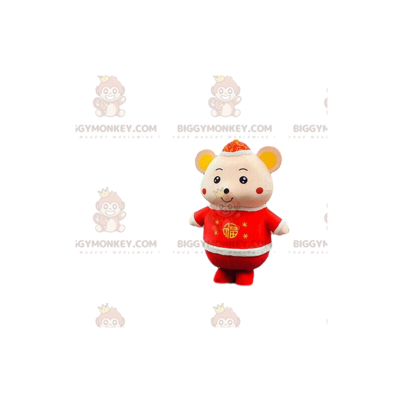Kostým maskota myši BIGGYMONKEY™, kostým hlodavce, červená myš