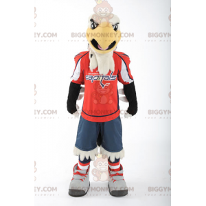 Black and Yellow White Eagle BIGGYMONKEY™ Mascot Costume -