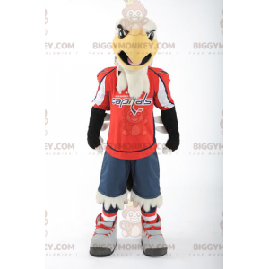 Black and Yellow White Eagle BIGGYMONKEY™ Mascot Costume –