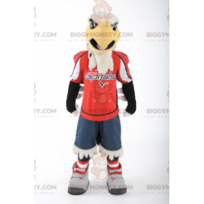 Black and Yellow White Eagle BIGGYMONKEY™ Mascot Costume -