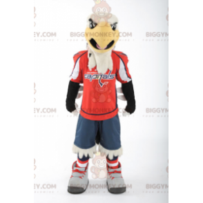 Costume da mascotte BIGGYMONKEY™ Aquila bianca e nera -