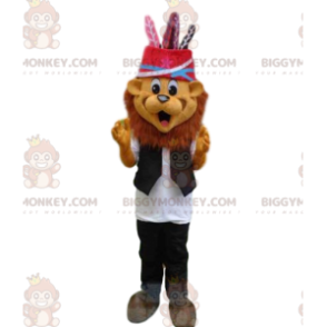 Feestelijk Leeuw BIGGYMONKEY™ mascottekostuum, stijlvol