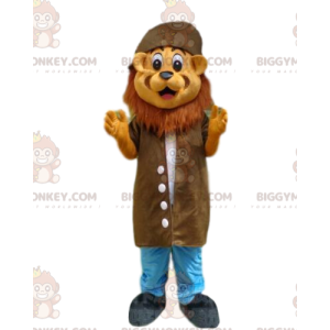 Disfraz de mascota Lion BIGGYMONKEY™, disfraz de explorador