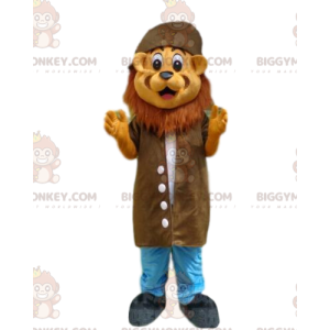 Lion BIGGYMONKEY™ mascottekostuum, ontdekkingsreizigerkostuum