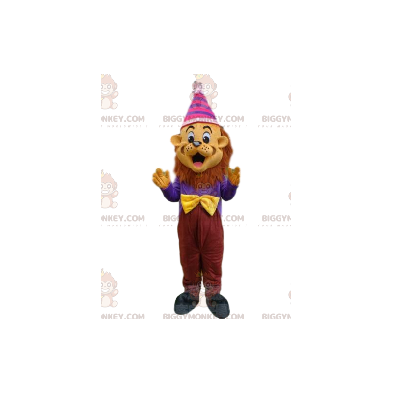 Costume de mascotte BIGGYMONKEY™ de lion festif, costume de