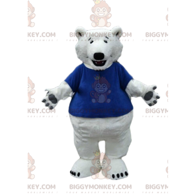 Costume da mascotte orso polare BIGGYMONKEY™, costume da orso