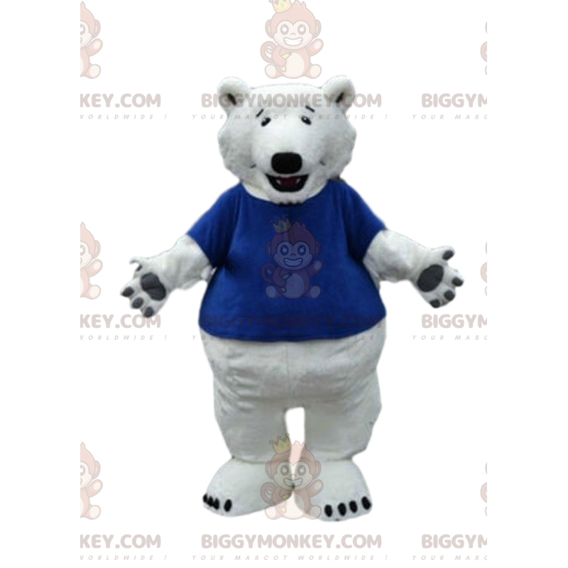 Isbjörnen BIGGYMONKEY™ maskotdräkt, björndräkt