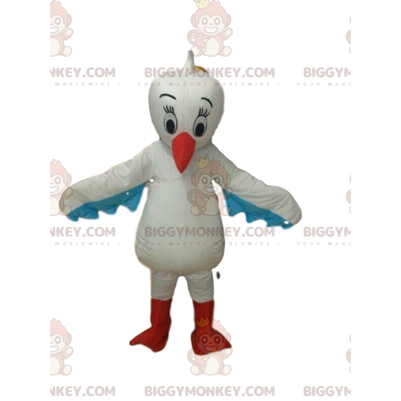 Fantasia de mascote Pelican BIGGYMONKEY™, fantasia de pássaro
