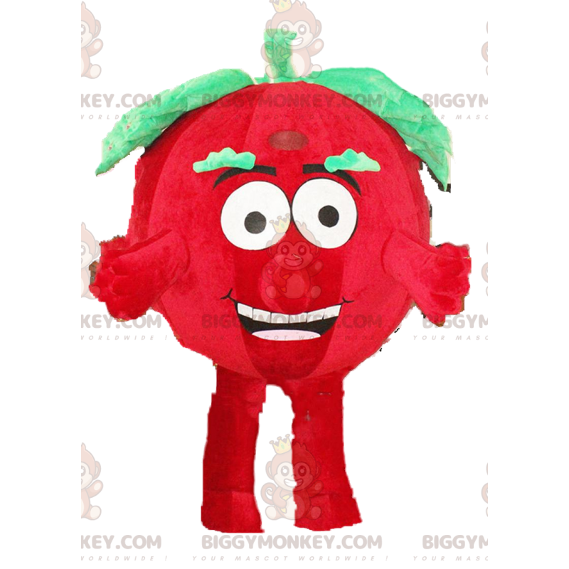 Tomato BIGGYMONKEY™ maskotdräkt, grönsaksdräkt, röd frukt-dräkt