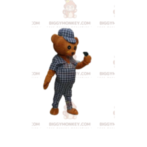 Teddybär BIGGYMONKEY™ Maskottchenkostüm, Braunbärenkostüm