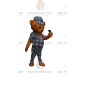 Traje de mascote de ursinho de pelúcia BIGGYMONKEY™, traje de