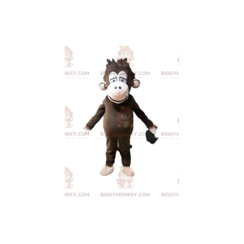 Costume mascotte BIGGYMONKEY™ scimmia marrone, costume da