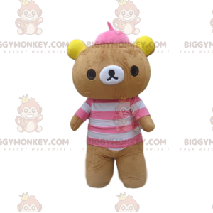 Teddy bear BIGGYMONKEY™ mascot costume, bear costume, plush