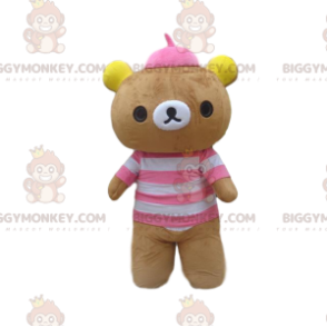 Teddy bear BIGGYMONKEY™ mascot costume, bear costume, plush