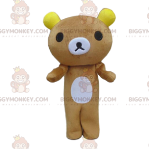 Teddy BIGGYMONKEY™ maskotdräkt, björndräkt, brun nallebjörn -