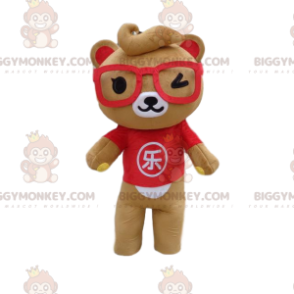 Costume da mascotte Teddy BIGGYMONKEY™, costume da orso