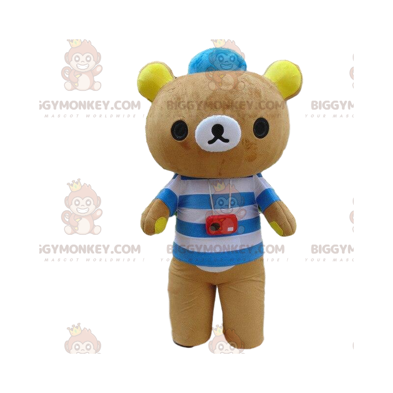 Teddy BIGGYMONKEY™ mascot costume, bear costume, brown teddy