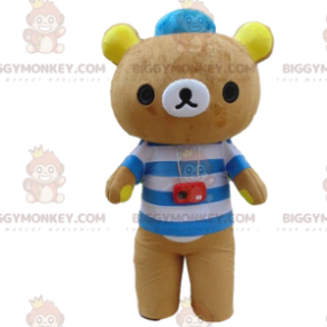 Traje de mascote Teddy BIGGYMONKEY™, fantasia de urso, ursinho