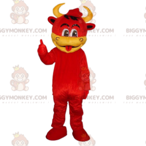 Costume de mascotte BIGGYMONKEY™ de vache, costume de diable