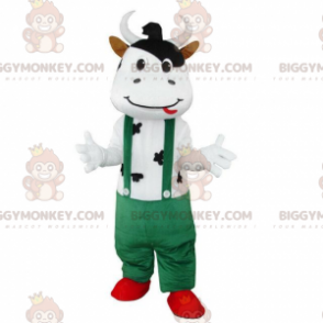 Cow BIGGYMONKEY™ mascot costume, cow costume, bull fancy dress