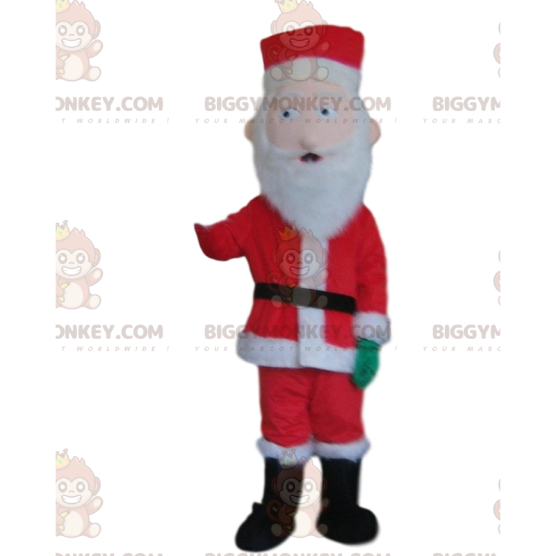 Costume de mascotte BIGGYMONKEY™ de Père-Noël, costume de Noël