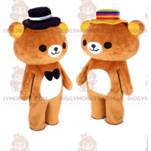 2 teddyberen, BIGGYMONKEY's teddybeermascotte, romantisch