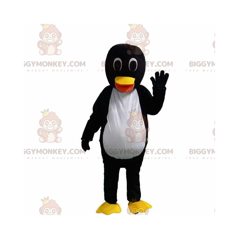 Penguin BIGGYMONKEY™ maskotdräkt, isflakdräkt, vinterdräkt -