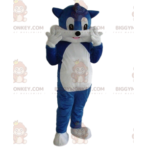 Cat BIGGYMONKEY™ mascottekostuum, katerkostuum, blauwe kat