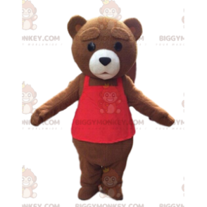 Big Brown Teddy BIGGYMONKEY™ Maskottchen-Kostüm