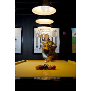 Zwart-wit gele tijger BIGGYMONKEY™ mascottekostuum -