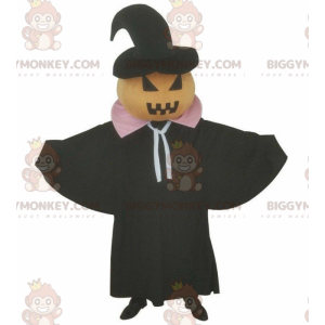 Halloween kurpitsa BIGGYMONKEY™ maskottiasu, pelottava puku -