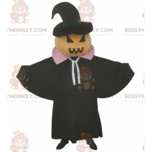 Halloween-pompoen BIGGYMONKEY™ mascottekostuum, spookachtig