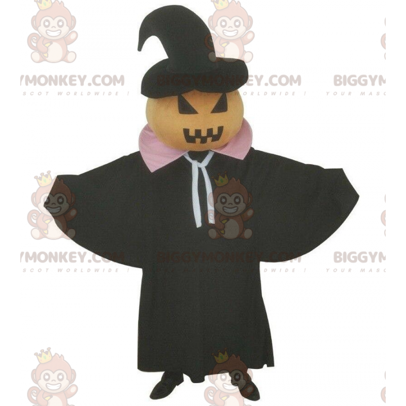 Costume de mascotte BIGGYMONKEY™ de citrouille d'Halloween