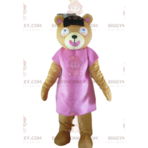 Costume de mascotte BIGGYMONKEY™ de nounours rose, costume ours