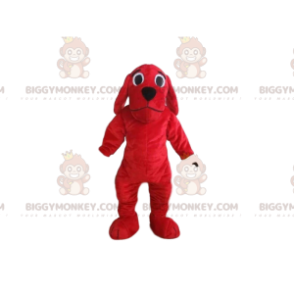 Κόκκινο κοστούμι μασκότ BIGGYMONKEY™ σκύλου, στολή σκυλάκι
