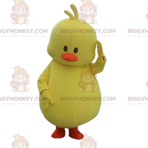 Plump chick BIGGYMONKEY™ maskotkostume, fuglekostume, stor gul