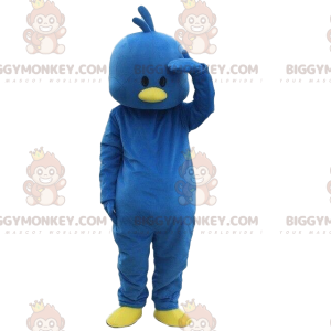 Blauwe vogel BIGGYMONKEY™ mascottekostuum, kuikenkostuum