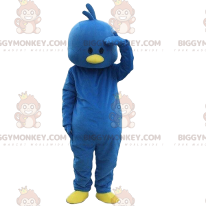 Costume de mascotte BIGGYMONKEY™ d'oiseau bleu, costume de