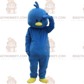 Blauwe vogel BIGGYMONKEY™ mascottekostuum, kuikenkostuum