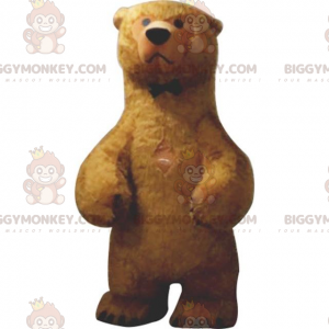 Traje de mascote BIGGYMONKEY™ de urso pardo muito realista