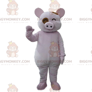 Costume de mascotte BIGGYMONKEY™ de cochon rieur, costume