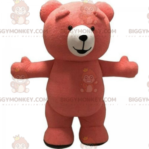 Μεγάλη ροζ στολή μασκότ Teddy BIGGYMONKEY™, Στολή ροζ αρκούδας